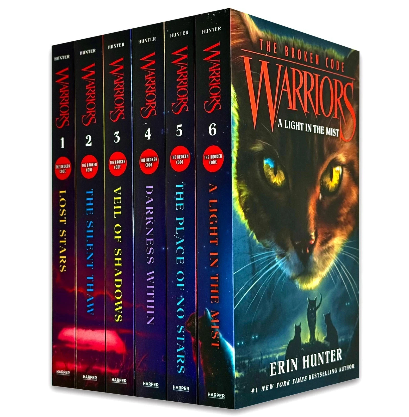 Warriors Cat The Broken Code Books 1-6 Series 7 Collection Set By  Erin Hunter - Image 4