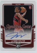 2024-25 Panini Donruss Optic Signature Series Ja'Kobe Walter #SS-JAK Auto 10yl