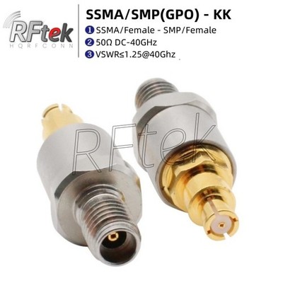 SSMA To SMP GPO Female 40G Precision RF MicroWave Adapter MMwave Test Connector