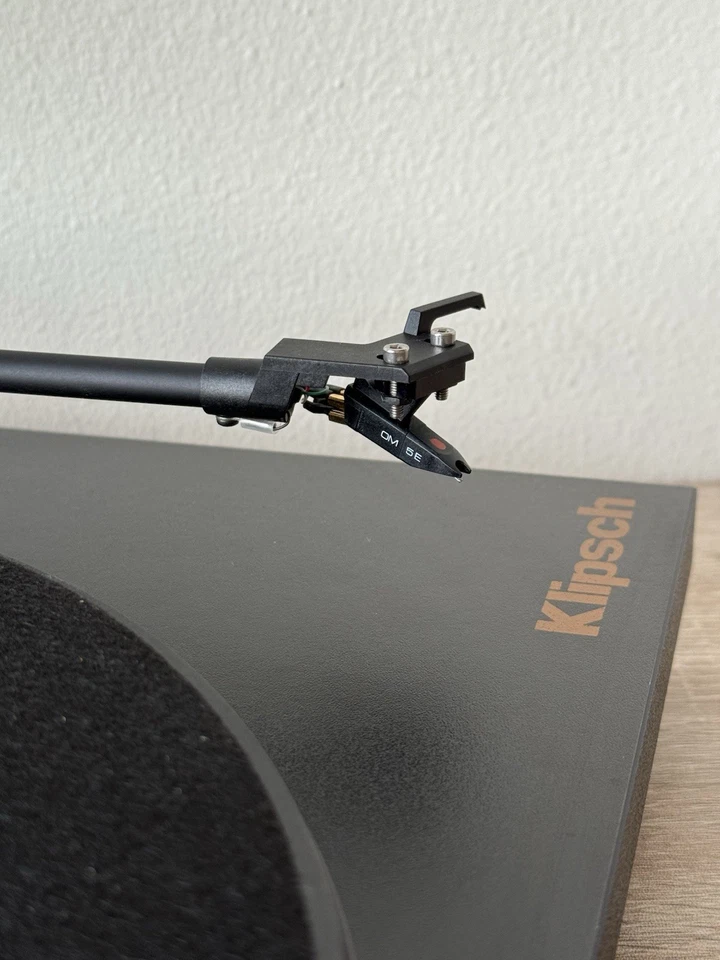 Rare Klipsch Pro-Ject Turntable Belt Drive Ortofon OM-5E Cartridge - See Video - Image 3 of 4