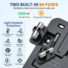 Universal All in One Travel Adapter GaN PD3.0 Type C USB-A Fast Charger Black