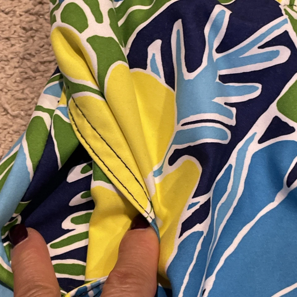 Bermuda de natação masculina Nautica tamanho XL colorida tropical floral tiki - Imagem 3 de 4