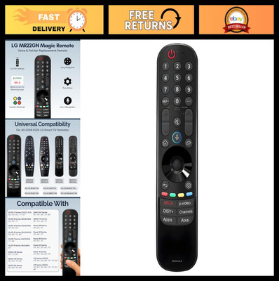 Universal Magic Remote Control for Smart TVs - Voice Control, Easy Setup, Shortc