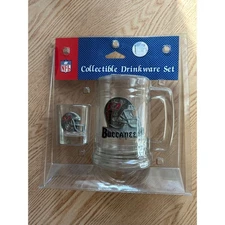 New NFL Tampa Bay Buccaneers Collectible Drinkware Set Gift 🎁 
