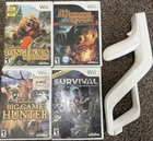 Nintendo Wii Hunting Games Lot Of 4 + Zapper Gun Bundle