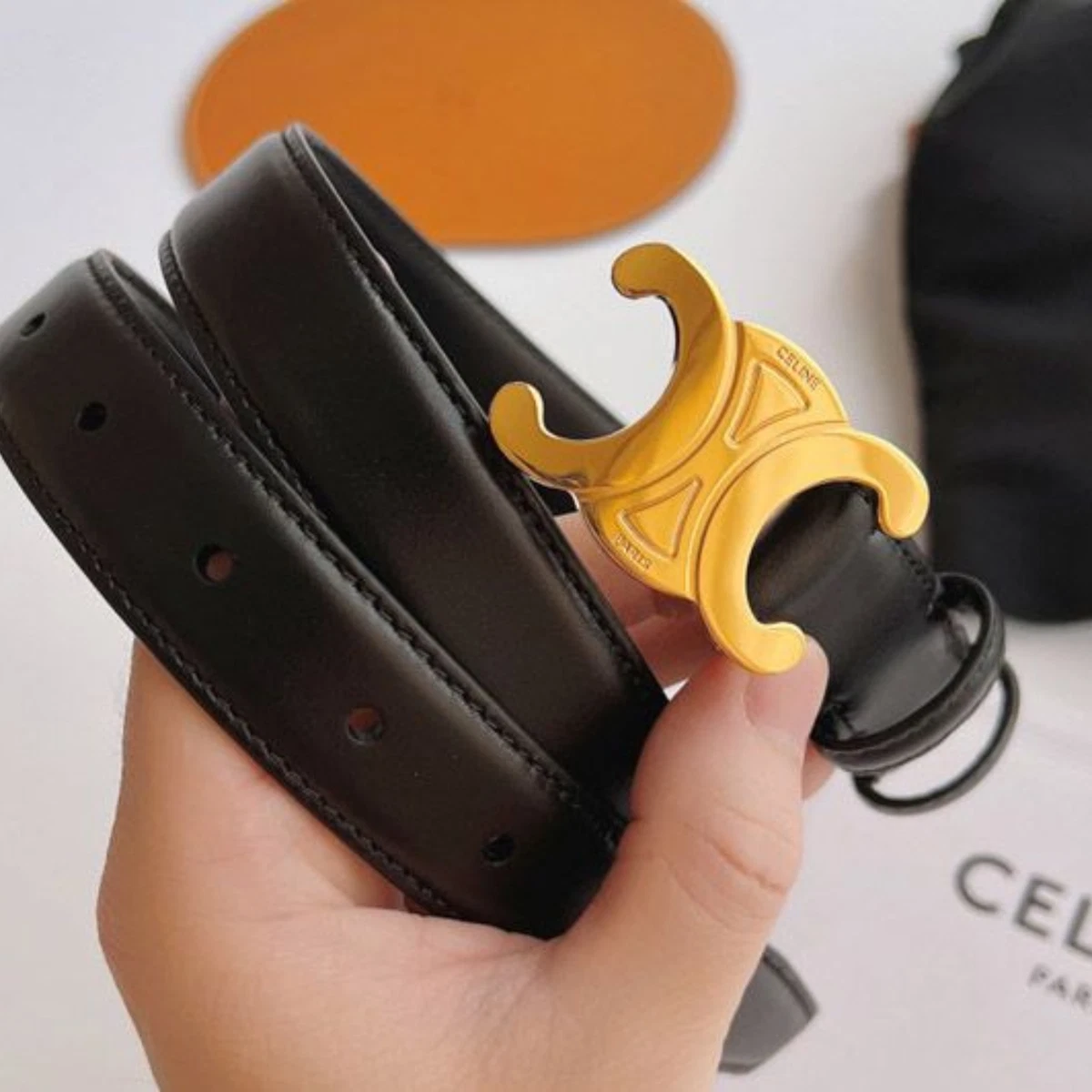 CELINE Black Belts for Women for sale - eBay