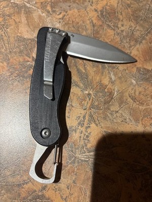 Leatherman Crater & Black Handle Knife W/Carry Clip