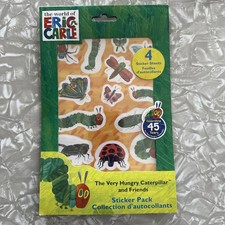 NEW Eric Carle Very Hungry Caterpillar 45th Anniversary Large Stickers School