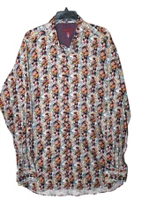 Visconti Black Geometric Abstract Multi Color Long Sleeve Button Men's XLT