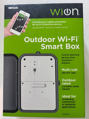 Dewenwils/Woods Outdoor Wifi Smart Box up to 12 Devices 120-277 Volt Outdoor Box