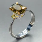 Vintage ring Natural Tourmaline Ring 925 Sterling Silver Size 8 /R465769