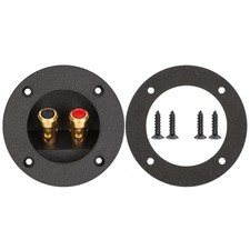 3 Inch Round Push Spring Subwoofer Box Terminal,2-Way Speaker Terminals with ...