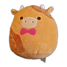 Jazwares Squishmallow Jericho Gingerbread Cow H 8.5 In