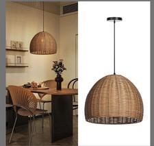 Arturesthome Hand Woven Rattan Pendant Lighti...