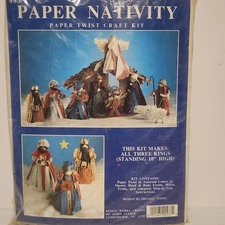 Design Works Crafts - PAPER NATIVITY  THREE KINGS Paper Twist Kit *READ*