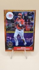 2022 Topps Chrome Silver Pack Orange Refractor /25 Nick Castellanos 1987