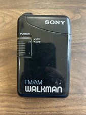Vintage Sony Walkman SRF-29 Black AM/FM Radio w/ Belt Clip Tested No Headphones