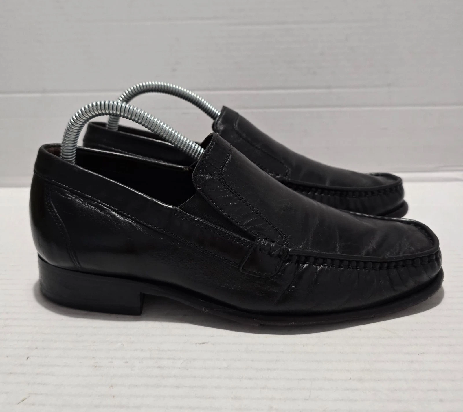 Mocassini Clarks slip on formali festa lavoro uomo scarpe pelle taglia UK 6