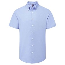Premier Mens Supreme Oxford Short-Sleeved Formal Shirt PC7802