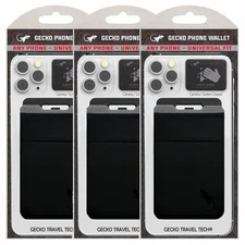 Double Pocket - Adhesive - Cell Pouch - Stick on Spandex Pocket - Carry Credi...