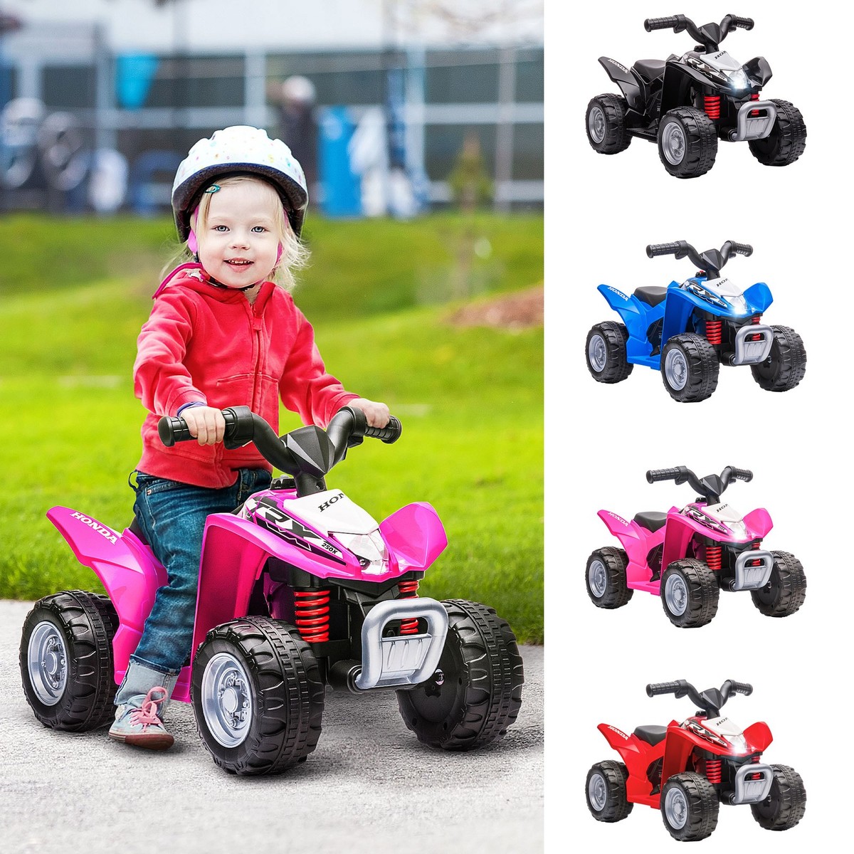 6V Honda Licensed Kids Quad Bike, Electric Ride on ATV Toy for