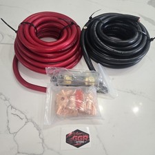 0 Gauge CCA Wire Assy with ANL Fuse Red+Black...