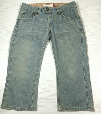 Vintage Levi's 504 Slouch Jeans Women 9 Blue Faded Crop Denim