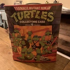 Vintage TMNT Ninja Turtles Figure Collectors Carrying Case Complete w Trays 1988