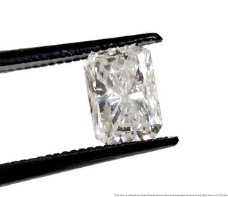 GIA 0.91ct Radiant Cut Treated Natural Diamond Loose Gemstone Ready to Mount
