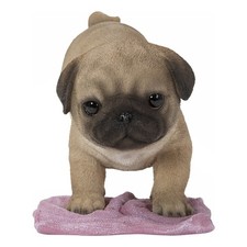Pug Mopping The Floor Ultra Realistic Garden Statue