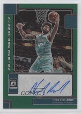 2022 Panini Donruss Optic Signature Series Green Prizm Nick Richards Auto 0ym4