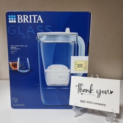 BRITA Glass Water Filter Jug 2.5L + 1 Filter Included / Express