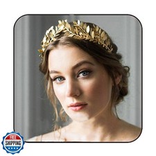 JAKAWIN Greek Goddess Headband Accessories Gold Leaf Crown for Women HG001 G