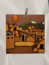 Betty Company Painted Tile Wall Art Southwestern Decorative 