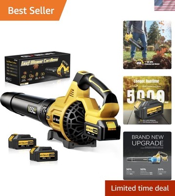 Lightweight Electric Leaf Blower with Turbo Technology & Extended Run Time