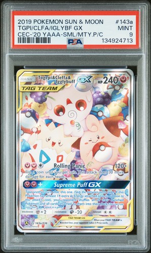 Togepi & Cleffa & Igglybuff-GX graded PSA 9 for sale on eBay