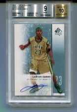 2011 SP Authentic Lebron James St. Vincent Auto #2 BSG 9 Auto 10