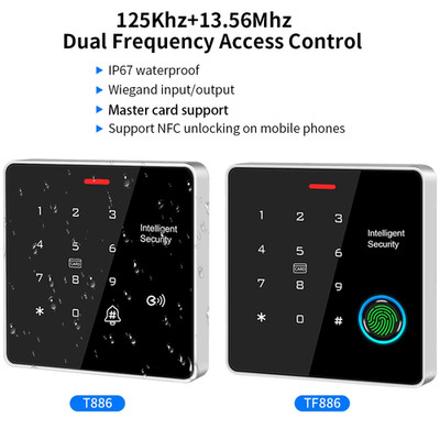 TF886-03 125Khz+13.56Mhz Access Control Reader Fingerprint Support Management Ca