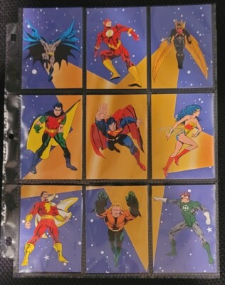 1994 Skybox DC Stars  Puzzle Cards All 9!