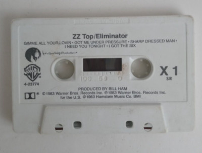 ZZ Top Eliminator Cassette Tape Only