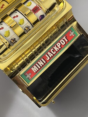 WACO Automatic Jackpot Mini Slot Machine Mechanical Toy Coin Bank