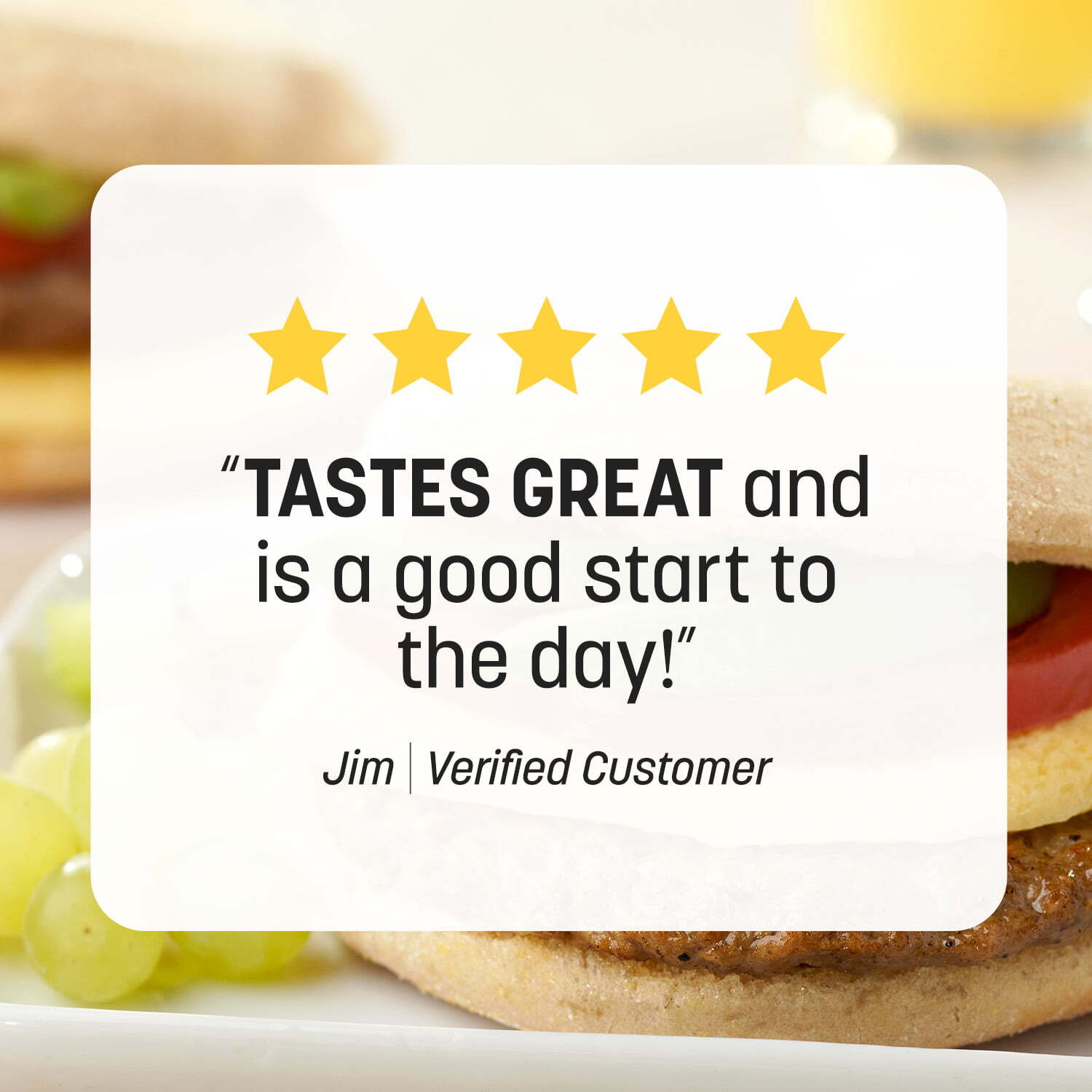 Nutrisystem Turkey Sausage and Egg Muffin Packaged Breakfast Sandwiches