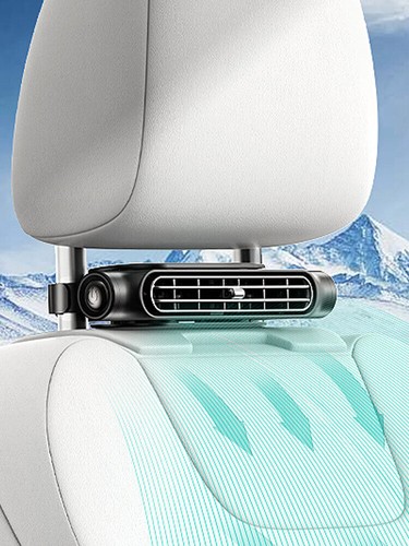 Mini Car mounted Seat Back Cooling Fan Portable 3 Speed Headrest Silent Coolerfu - Bild 12 von 12