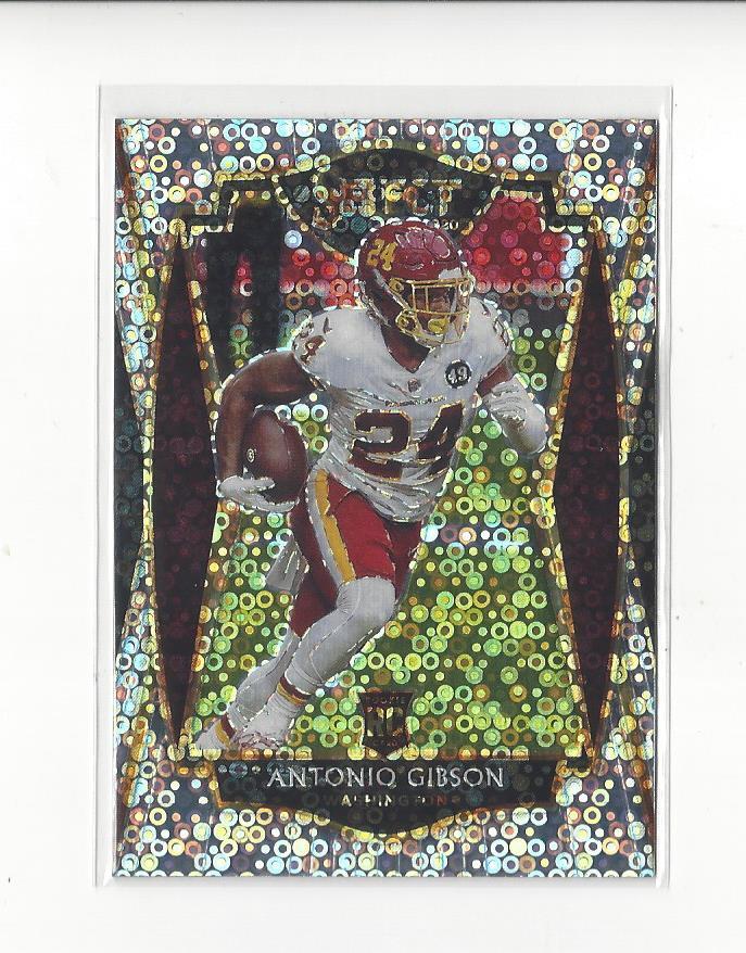 2020 Select Prizm Disco #172 Antonio Gibson RC Rookie Commanders Patriots