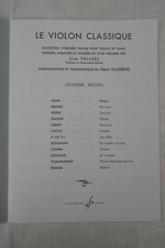 Le violon classique (2ème recueil) par Line Talluel Editions Billaudot