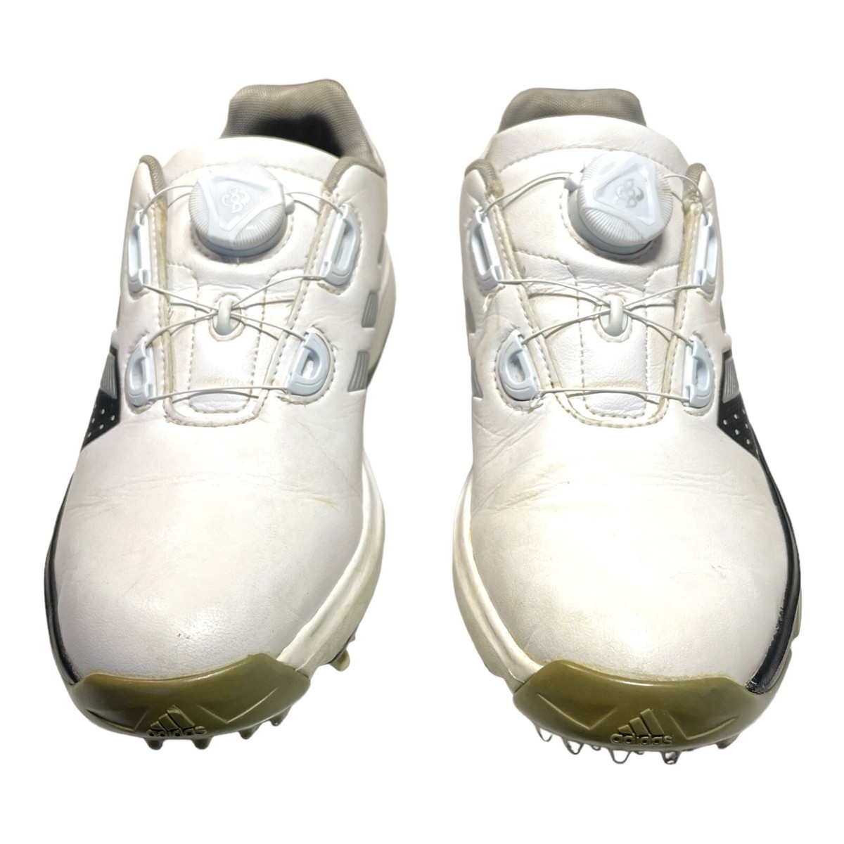 Adidas Adipower BOA White Leather Spiked Golf Shoes Bounce EVN 791001  Womens
