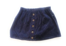 Isaac Mizrahi Girls Blue Courderoy Skirt Navy Blue - Size 5/6