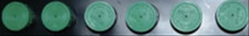 1966-1974 Chrysler Models Pack Of 6 Green Caps For Battery Toppers. 1966-1974 Chrysler Models Pack Of 6 Green Caps For Battery Toppers.