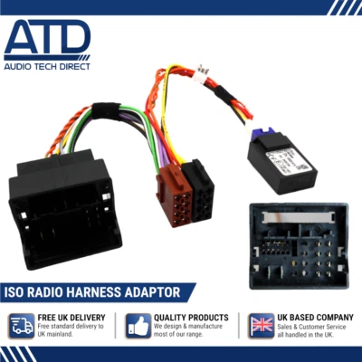 Iso Pour VW Tiguan Transporter T6.1 Radio Adaptateur Harnais Avec Canbus Acc - Photo 1/4