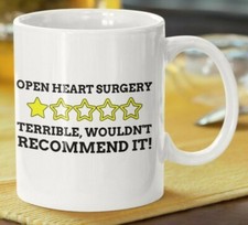 Funny Open Heart Surgery Mug 11oz 330ml Heart Failure Gift Ideas Heart Bypass